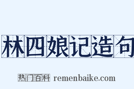 林四娘记造句是什么意思的图片